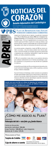&iquest;C&oacute;mo me asocio al Plan? - Instituto de Cardiolog&iacute;a de Corrientes