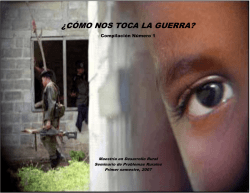 &iquest;C&Oacute;MO ME TOCA LA GUERRA - Problemas Rurales