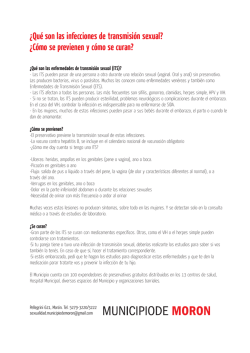 &iquest;Qu&eacute; son las infecciones de transmisi&oacute;n sexual? &iquest;C&oacute;mo se