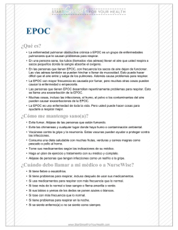 &iquest;Qu&eacute; es? &iquest;C&oacute;mo me mantengo sano(a)? &iquest;Cu&aacute;ndo debo llamar a