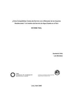 &iquest;C&oacute;mo Compatibilizar Costos del Servicio con el Bienestar de los