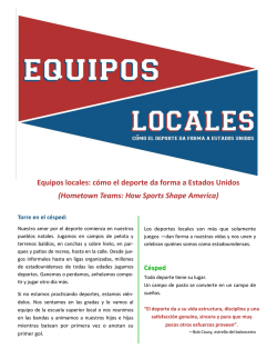 Equipos locales: c&oacute;mo el deporte da forma a Estados Unidos