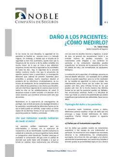 DA&Ntilde;O A LOS PACIENTES: &iquest;C&Oacute;MO MEDIRLO? - Noble Compa&ntilde;&iacute;a