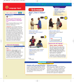 &iexcl;Hola! &iquest;C&oacute;mo te llamas?