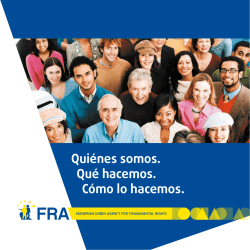 Qui&eacute;nes somos. Qu&eacute; hacemos. C&oacute;mo lo hacemos - European