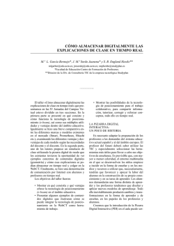 C&Oacute;MO ALMACENAR DIGITALMENTE LAS EXPLICACIONES DE