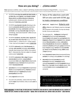 How are you doing? - &iquest;C&oacute;mo est&aacute;s? - SchoolNotes