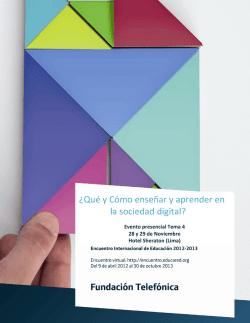 &iquest;Qu&eacute; y C&oacute;mo ense&ntilde;ar y aprender en la sociedad digital? - Grade