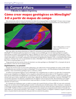 C&oacute;mo crear mapas geol&oacute;gicos en MineSight&reg; 3-D a - Mintec, Inc.