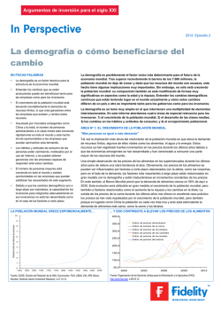 La demograf&iacute;a o c&oacute;mo beneficiarse del cambio - Fidelity