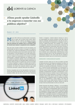 &iquest;C&oacute;mo puede ayudar LinkedIn a tu empresa a conectar con sus