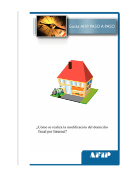 &iquest;C&oacute;mo se realiza la modificaci&oacute;n del domicilio fiscal por - Afip