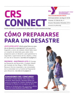 C&Oacute;MO PREPARARSE PARA UN DESASTRE - Childcare Resource