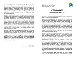 &iquest;C&Oacute;MO ORAR C&Oacute;MO ORAR? - CCI Heredia