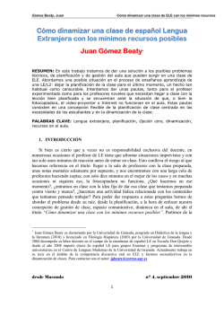 C&oacute;mo dinamizar una clase de espa&ntilde;ol Lengua - desde Macondo