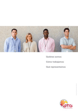 Qui&eacute;nes somos C&oacute;mo trabajamos Qu&eacute; representamos - atg