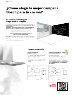 &iquest;C&oacute;mo elegir la mejor campana Bosch para tu cocina?