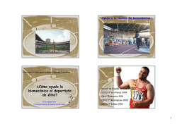 &iquest;C&oacute;mo ayuda la biomec&aacute;nica al deportista de &eacute;lite?