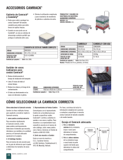 ACCESORIOS CAMRACK&reg; C&Oacute;MO SELECCIONAR - dbmark.com