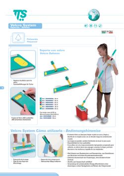 Velcro System C&oacute;mo utilizarlo - Bedienungshinweise - TTS