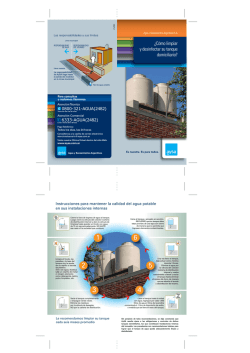&iquest;C&oacute;mo limpiar y desinfectar su tanque domiciliario? - AySA