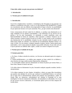 C&oacute;mo debe cuidar sus pies una persona con diabetes - ARS PN