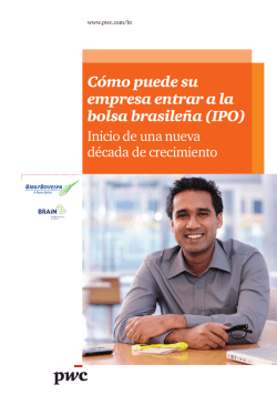 C&oacute;mo puede su empresa entrar a la bolsa brasile&ntilde;a (IPO) - PwC