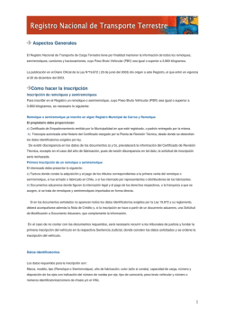 1 Aspectos Generales C&oacute;mo hacer la inscripci&oacute;n - Servicio de