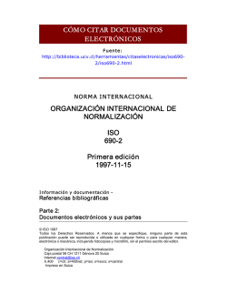 ORGANIZACI&Oacute;N INTERNACIONAL DE NORMALIZACI&Oacute;N ISO 6902