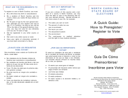 A Quick Guide: How to Preregister/ Register to Vote Gu&iacute;a De C&oacute;mo