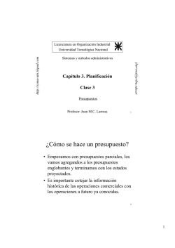 &iquest;C&oacute;mo se hace un presupuesto? - Sistemas y M&eacute;todos