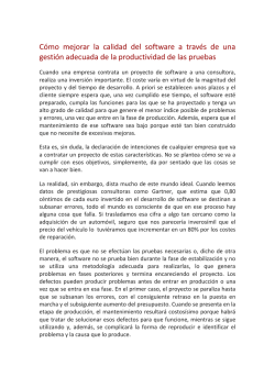 C&oacute;mo mejorar la calidad del software a trav&eacute;s de una - Leda MC