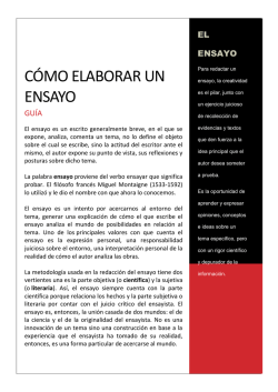 C&Oacute;mo elaborar UN ensayo - PsAlejoPabon