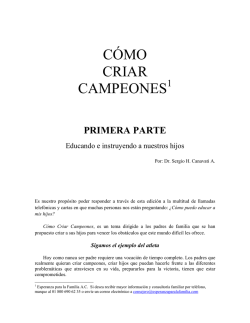 C&Oacute;MO CRIAR CAMPEONES