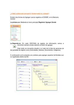 (12) C&oacute;mo se AGREGA un DONDE en MC - Memoria Central 3.0