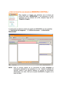(06) C&oacute;mo se REGISTRA una Imagen en MC - Memoria Central 3.0