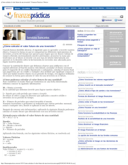 &iquest;C&oacute;mo calcular el valor futuro de una inversi&oacute;n? | Finanzas - Unid