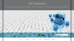 CIO Conference &iquest;C&oacute;mo afrontar los riesgos de negocio y - Everis