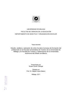 Estudio, an&aacute;lisis y valoraci&oacute;n de c&oacute;mo ha sido el proceso de