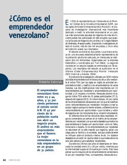 &iquest;C&oacute;mo es el e m p re n d e d o r ve n e zo l a n o ? - FIU College of