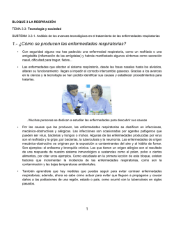 1.- &iquest;C&oacute;mo se producen las enfermedades respiratorias?