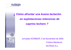 &iquest; C&oacute;mo afrontar una buena lactaci&oacute;n en explotaciones - Acrimur