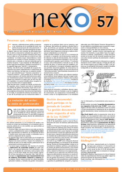 Interoperability & MoReq2010&reg; Preservar: qu&eacute;, c&oacute;mo y para - Doc6