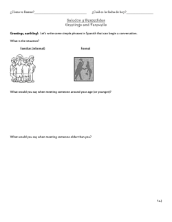 C&oacute;mo te llamas - Team81-Homework - home - Wikispaces