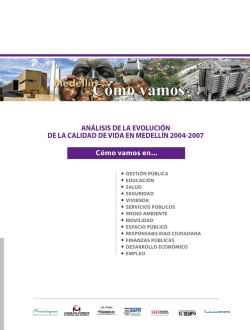 C&oacute;mo vamos en... AN&Aacute;LISIS DE LA EVOLUCI&Oacute;N DE LA CALIDAD