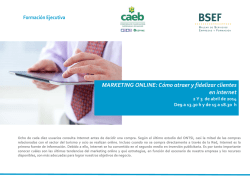 MARKETING ONLINE: C&oacute;mo atraer y fidelizar clientes en internet