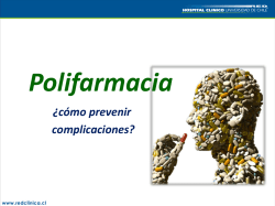 2. Polifarmacia, como evitar complicaciones. QF NICOLE - Clinico