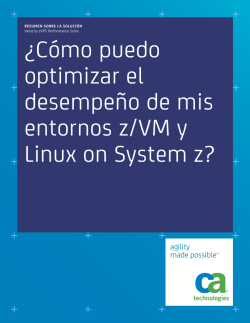 &iquest;C&oacute;mo puedo optimizar el desempe&ntilde;o de mis - CA Technologies