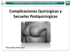 Complicaciones en reconstrucci&oacute;n mamaria. C&oacute;mo evitarlas y c&oacute;mo