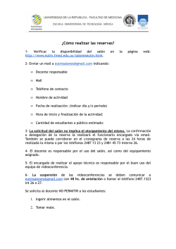 &iquest;C&oacute;mo realizar las reservas? - EUTM